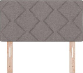 vidaXL LED κεφαλάρι Taupe 80 cm ύφασμα