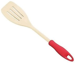 Σπάτουλα Τρυπητή Ξύλινη Με Λαβή Presto 637218 30cm Red-Natural Tescoma Wood