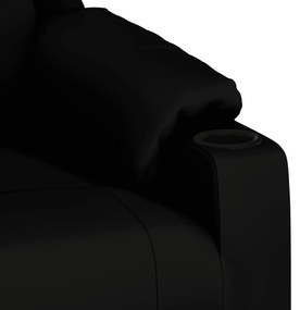 vidaXL Πολυθρόνα με Ανύψωση Μαύρη από Συνθετικό Δέρμα
