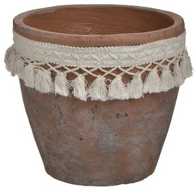 Inart Κασπώ Τσιμεντένιο 20x20x19cm Αντικέ Κεραμιδί 3-70-981-0012