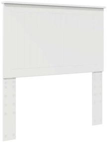 vidaXL Κεφαλάρι με κεφαλάρι Λευκό 90 cm Επεξεργασμένο ξύλο