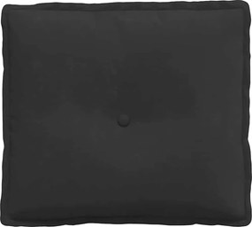 vidaXL Μαξιλάρι Πλάτης Μαύρο 50 x 45 εκ. Ύφασμα Μικροΐνας