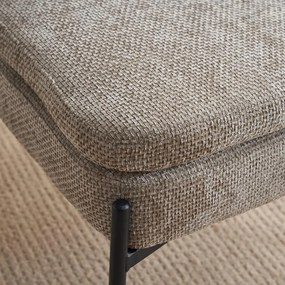 Πολυθρόνα FL3059 Fylliana με Μεταλλικά Πόδια Καφέ 67x75x81 εκ. 67x75x81 εκ.