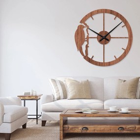 Ρολόι τοίχου  εσωτερικού χώρου ξύλινο clock4 - Clock4-Τικ, 1mx1m