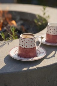 Stewehome Σετ πορσελάνινων φλιτζανιών καφέ Πολύχρωμο