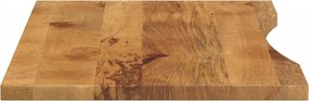 vidaXL Επιφάνεια Γραφείου Καμπύλη 140x50x2,5 εκ Μασίφ Ακατ. Μάνγκο