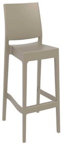 Σκαμπό Μπαρ Maya 75 Dove Grey 20-0382 45Χ51Χ108cm Siesta Polypropylene