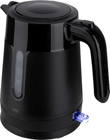 Bραστήρας χωρητικότητας 1.0L 1500W σε μαύρο χρώμα LIFE ELEMENT BLACK