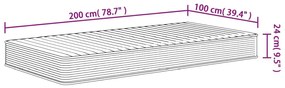 Στρώμα Αφρού Medium Soft 100x200 εκ. - Λευκό