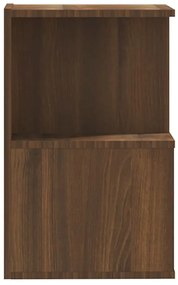 vidaXL Κομοδίνα 2 Τεμ. Καφέ Δρυς 35x35x55 εκ. από Επεξεργασμένο Ξύλο