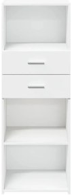 vidaXL Ντουλάπι Λευκό 45x42,5x124 εκ. από Επεξεργασμένο Ξύλο