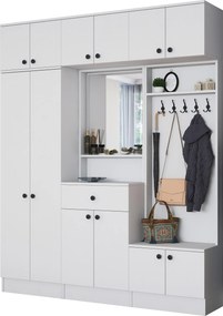 Έπιπλο Εισόδου Λευκό CROSIU 179.6x35.5x226.4
