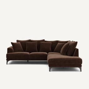 Γωνιακός καναπές από βελούδινο chenille, ARMENTO