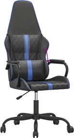 vidaXL Καρέκλα Gaming Μαύρο/Μπλε από Συνθετικό Δέρμα