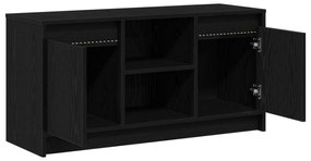 vidaXL Βάση Τηλεόρασης με LED Φώτα σε Μαύρο Δρυ, διαστάσεις 100x34x50 εκ, φτιαγμένη από επεξεργασμένο ξύλο