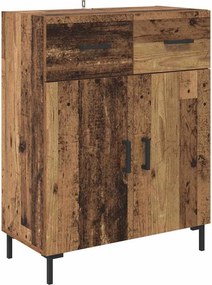 vidaXL Highboard 2 pcs Παλιό ξύλο 69,5 x 34 x 180 εκ.