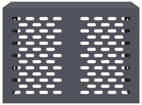 vidaXL Κάλυμμα κλιματιστικού Ανθρακί 100 x 50 x 70 cm Ατσάλι