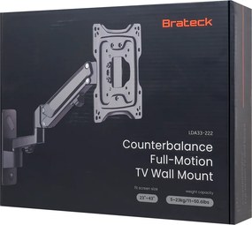 BRATECK επιτοίχια βάση τηλεόρασης LDA33-222, 23-43", έως 23kg, full motion
