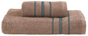 Πετσέτες Sina (Σετ 3τμχ) Brown Palamaiki Towels Set 70x140cm 100% Βαμβάκι