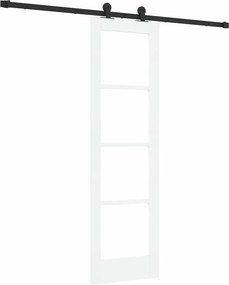 vidaXL Συρόμενη Πόρτα ORKDAL Λευκό και Μαύρο 61 x 198,5 εκ.