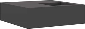 vidaXL Φωτιά Μαύρο 100 x 100 x 30 cm Ατσάλι