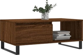 vidaXL Τραπεζάκι Σαλονιού Καφέ Δρυς 90x50x36,5 εκ. Επεξεργασμ. Ξύλο