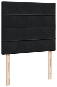 Κρεβάτι Boxspring με Στρώμα Μαύρο 120 x 200 εκ. Βελούδινο 3290884