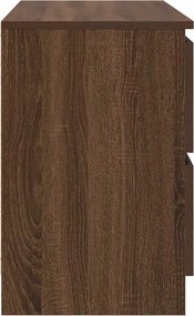 vidaXL Έπιπλο Τηλεόρασης Καφέ Δρυς 80x35x54 εκ. Επεξ. Ξύλο