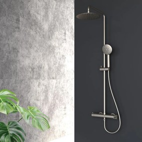 Orabella Preciosa 10392 Brushed Nickel - Στήλη ντους με μπαταρια 2 εξοδων