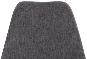 Σετ τραπεζαρίας VEGAS C21177 5τμχ MDF TOP Γκρί &amp; Καρέκλες Ύφασμα Γκρί 120x80x73 εκ.