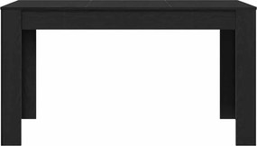 vidaXL Τραπεζαρία Μαύρη Δρυς 140 x 74,5 x 76 εκ. Επεξεργασμένο Ξύλο