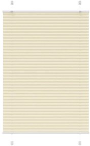 vidaXL Πλισέ περσίδα Κρέμα 85x150 cm Πλάτος υφάσματος 84,4 cm