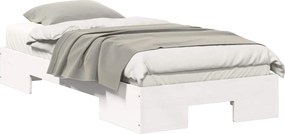 vidaXL Σκελετός Κρεβατιού Λευκό 90 x 190 cm
