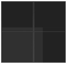 vidaXL Σέτ φαγητού για κήπο 5 pcs Μαύρο Ατσάλι