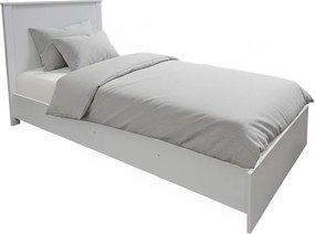 Κρεβάτι Athos σε λευκή απόχρωση 90x190εκ