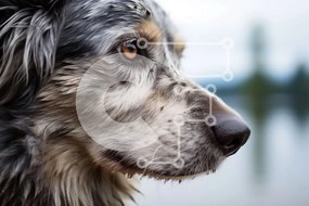 Σετ των 2 Intra Συλλεκτικό Ξύλινο Παζλ Plywood 4mm - Θλιμμένο σκυλί με καφέ και λευκό τρίχωμα Σε Ξύλινο Κουτί - Διαστάσεις: 10x10 cm – 25 κομμάτια