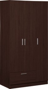 Ντουλάπα τρίφυλλη Wilson 3DS-Begge - PVC,Μοριοσανίδα,MDF - PoliHome