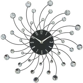 Ρολόι Τοίχου 844890 46x4x46cm Black Ankor Μέταλλο