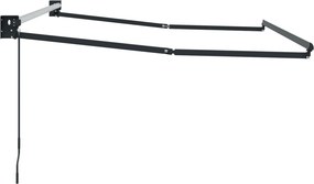 vidaXL Manual Awning Frame 3 x 2 m Ανθρακί Powder-Coated Aluminium
