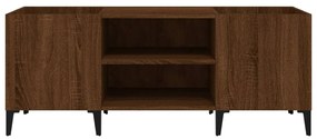 vidaXL Δισκοθήκη Καφέ Δρυς 121 x 38 x 48 εκ. από Επεξεργασμένο Ξύλο