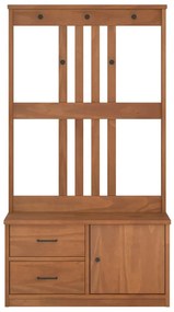vidaXL Δέντρο χωλ "SANDNES" 87x40x159,5 εκ. Πεύκο μασίφ ξύλο