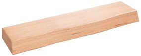 vidaXL Ράφι Τοίχου Ανοιχτό Καφέ 40x10x4 εκ. Επεξεργ. Μασίφ Ξύλο Δρυός