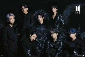 Αφίσα BTS - Black Wings, (91.5 x 61 cm)
