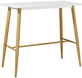 Τραπέζι Bar Lavida 120Χ60 Mεταλ.Φυσικό 120x60x106cm
