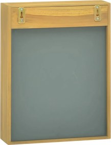 vidaXL Ντουλάπι Καθρέφτη 30 x 10 x 40 εκ. από Μασίφ Ξύλο Teak