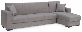 Καναπές Κρεβάτι Γωνιακός  JOSE Καφέ 270x150x86cm