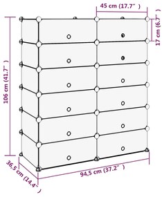 ΠΑΠΟΥΤΣΟΘΗΚΗ ΜΑΥΡΗ 94,5 X 36,5 X 106 ΕΚ. ΑΠΟ ΠΟΛΥΠΡΟΠΥΛΕΝΙΟ 340563