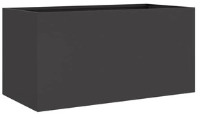 vidaXL Ζαρντινιέρα Μαύρη 62x30x29 εκ. από Χάλυβα
