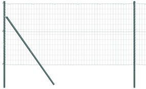 vidaXL Euro Fence με 7 Πόλους 1.2x10 μ Γαλβανισμένο Ατσάλι Πράσινο