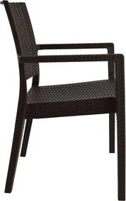 ΠΟΛΥΘΡΟΝΑ ΠΟΛΥΠΡΟΠΥΛΕΝΙΟΥ ΒΑΡΕΩΣ ΤΥΠΟΥ KAGANU DARK BROWN HM5134.09 57x55,5x89 εκ.